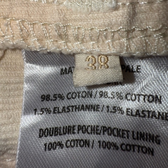 Vanessa Bruno Dompey Flare Pants Corduroy Cream Size EU 38 - Picture 8 of 10